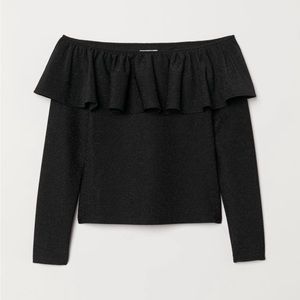 Brand New H&M off the shoulder shimmering top